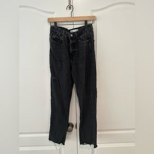 Zara Z1975 Ripped Straight Cropped Jeans size 4
